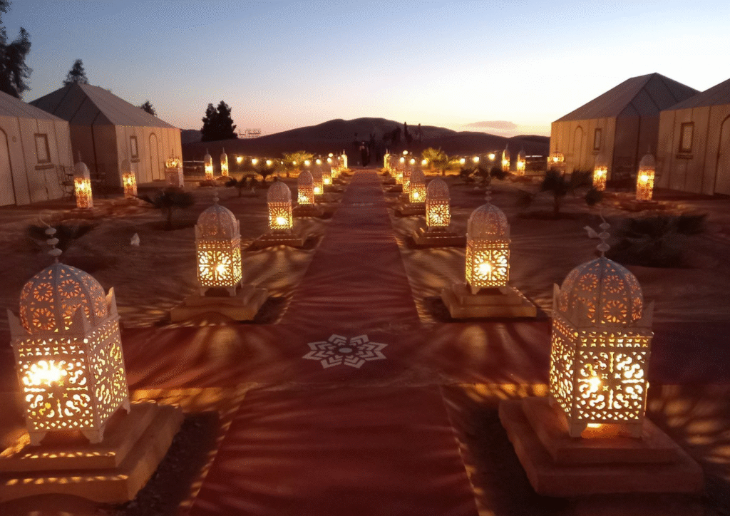 Campamento en el Sahara Marruecos